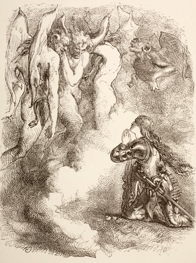 Joan la Pucelle von ihren Freunden verlassen, 1890 von John Gilbert